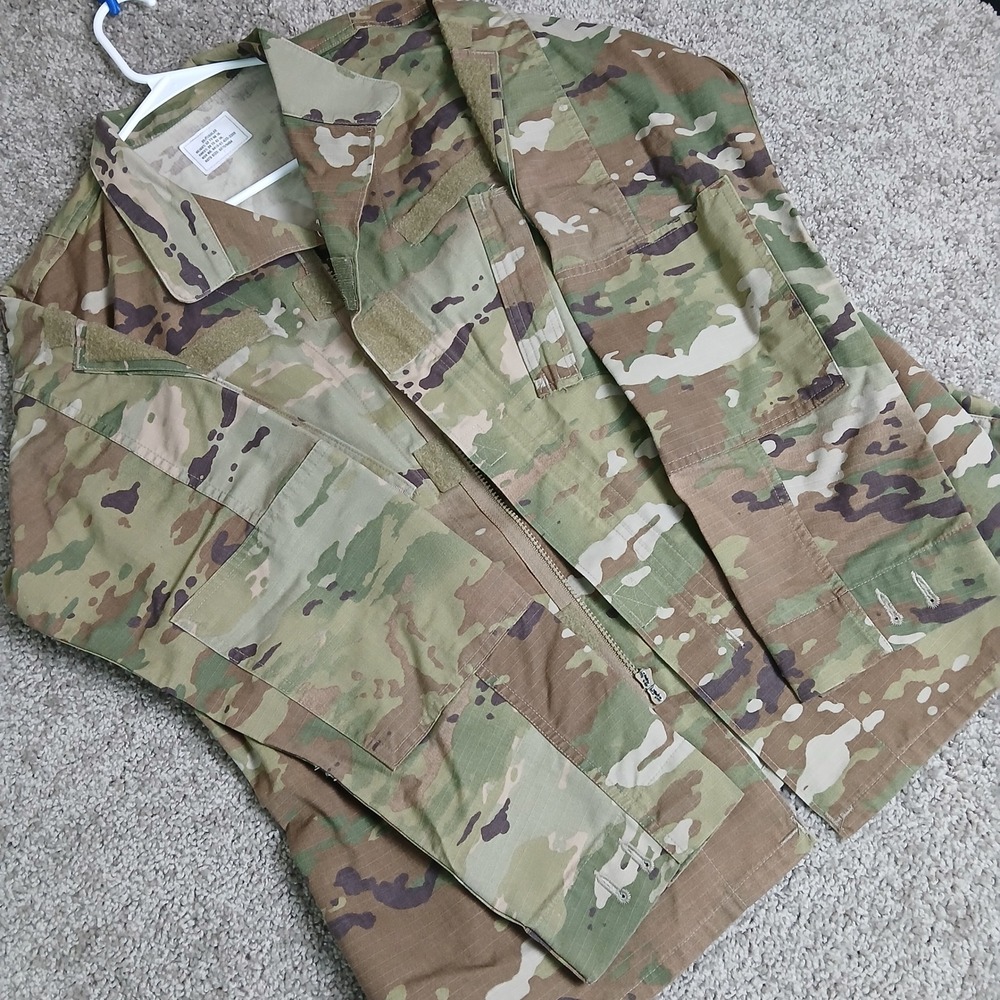 US‎ Military Multicam Camouflage Combat Coat Tactical Jacket Mens Medium Regular